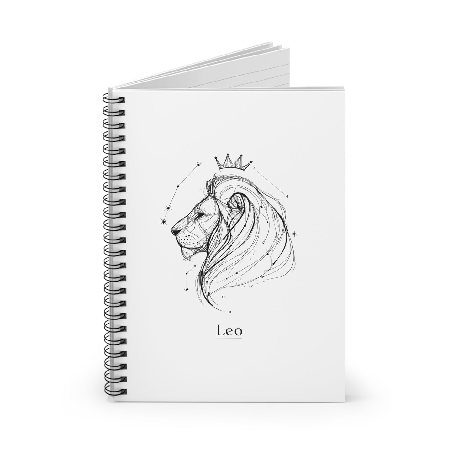 Leo Zodiac Spiral Notebook - Ruled Line, Astrology Lover Gift, Journal, Writing, School Supplies, Leo Birthday Gift