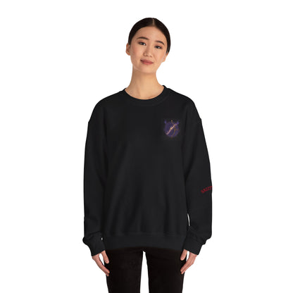 Cosmic Archery Sweatshirt | Unisex Heavy Blend™ Crewneck | Perfect for Gamers, Archery Fans, Space Lovers, Birthdays, and Holidays