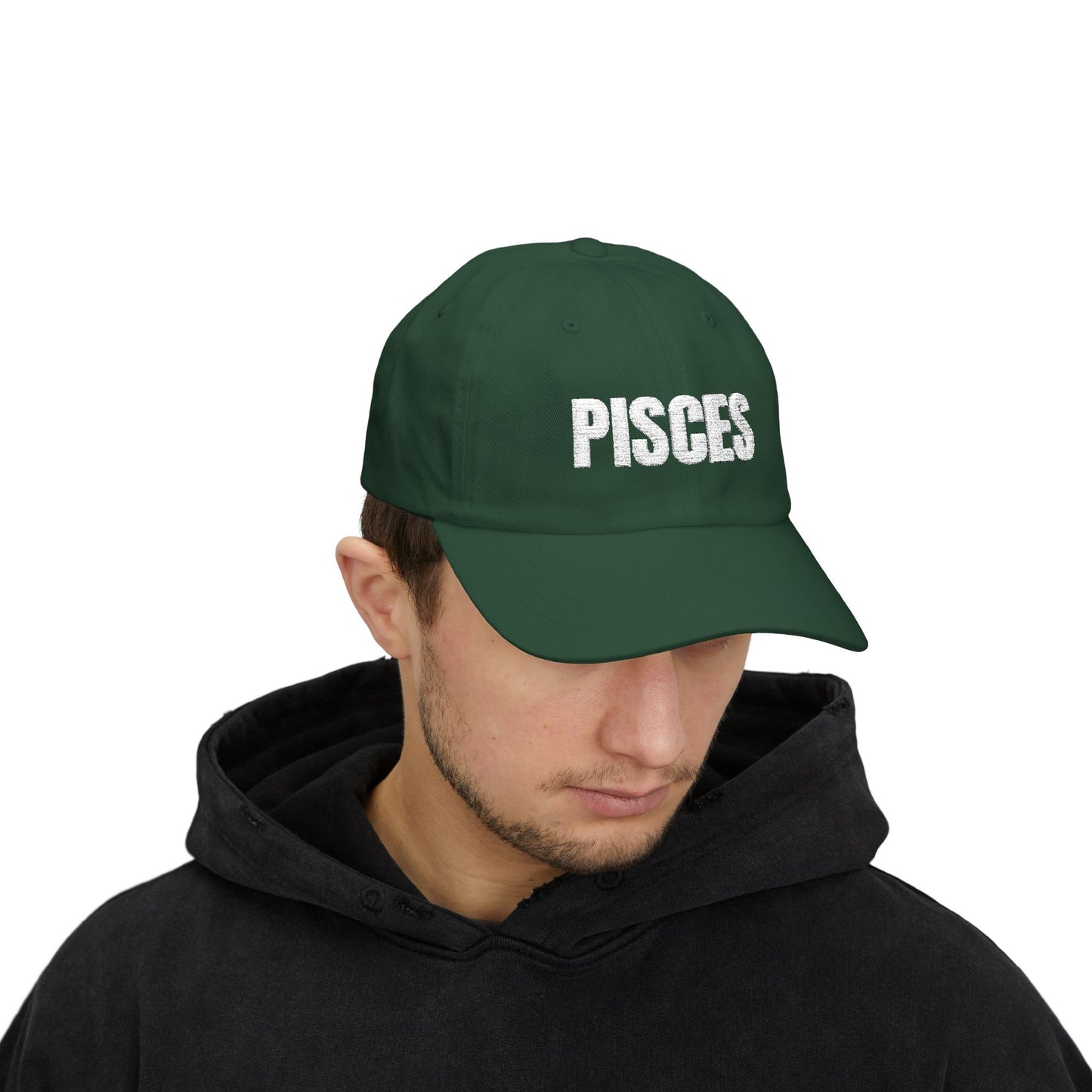 Pisces Dad Cap — Embroidered Zodiac Baseball Hat