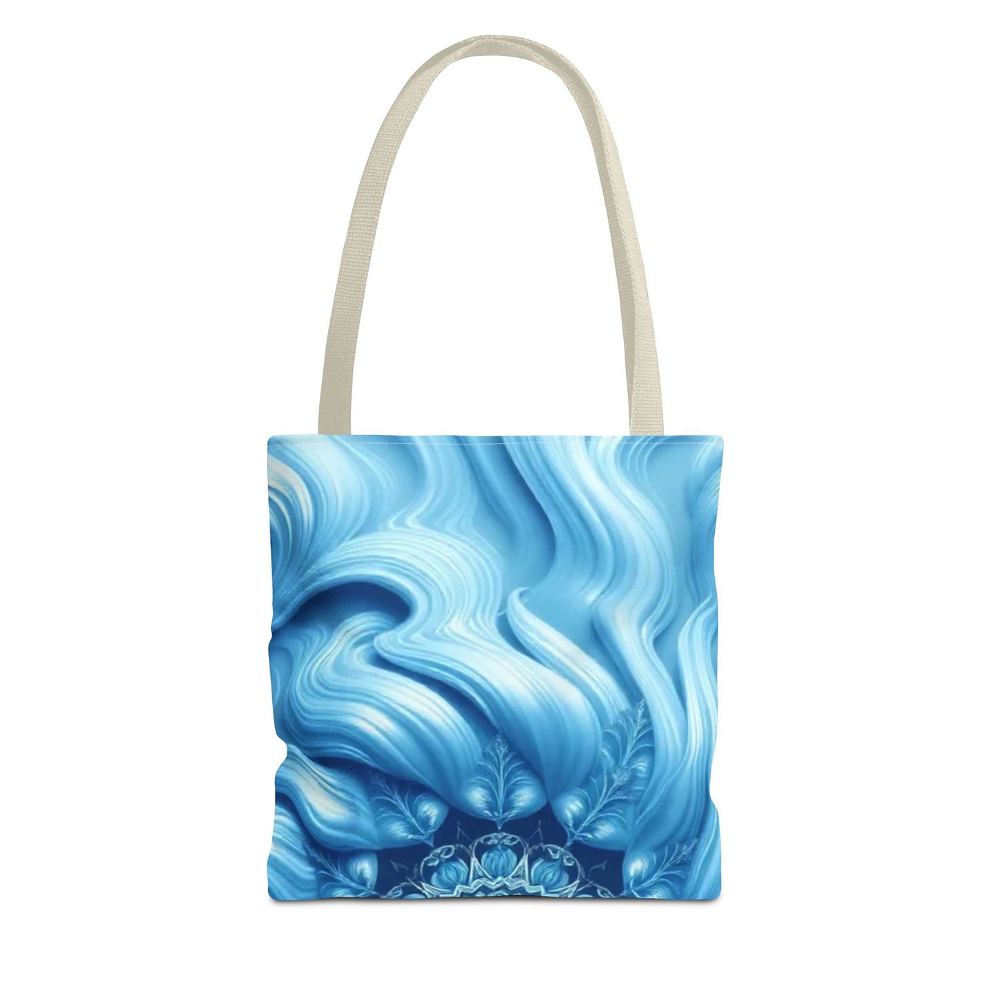 Water Element Serene Ocean Waves Tote Bag - Elemental Flow Eco-Friendly Bag, Aquatic Energy Gift, Celestial Ocean Design