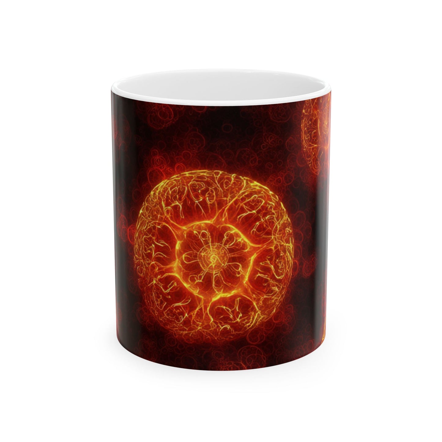 Fire Element Mug | Aries Leo Sagittarius | Cosmic Heat Ceramic Coffee Cup