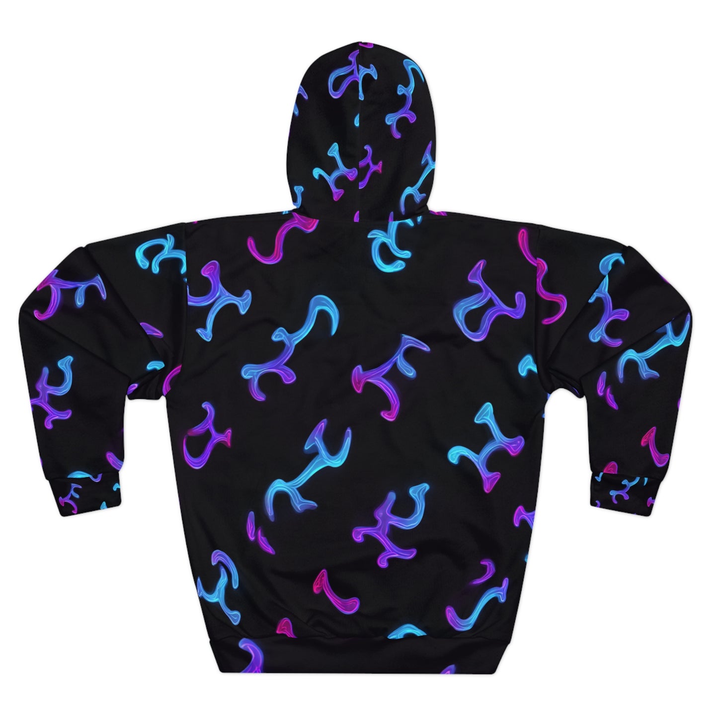 Air Element Aquarius Hoodie | ♒ Vibrant Abstract | Psychedelic AOP Pullover