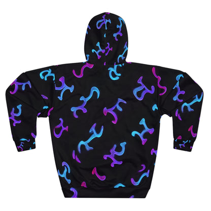 Air Element Aquarius Hoodie | ♒ Vibrant Abstract | Psychedelic AOP Pullover
