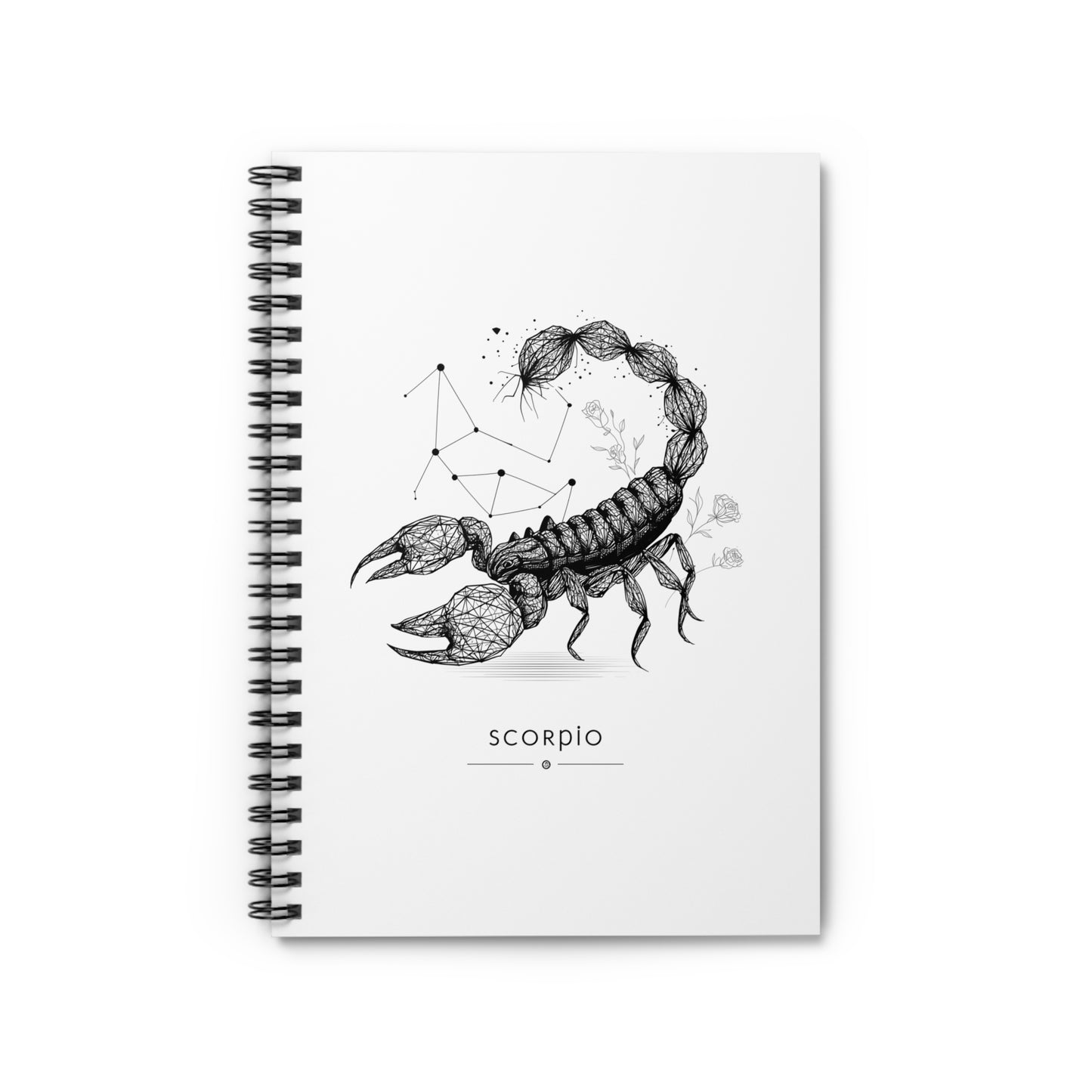 Scorpio Zodiac Spiral Notebook - Ruled Line | Astrology Gift, Journal, Sketchbook, Stargazing Diary, Personalized Writing