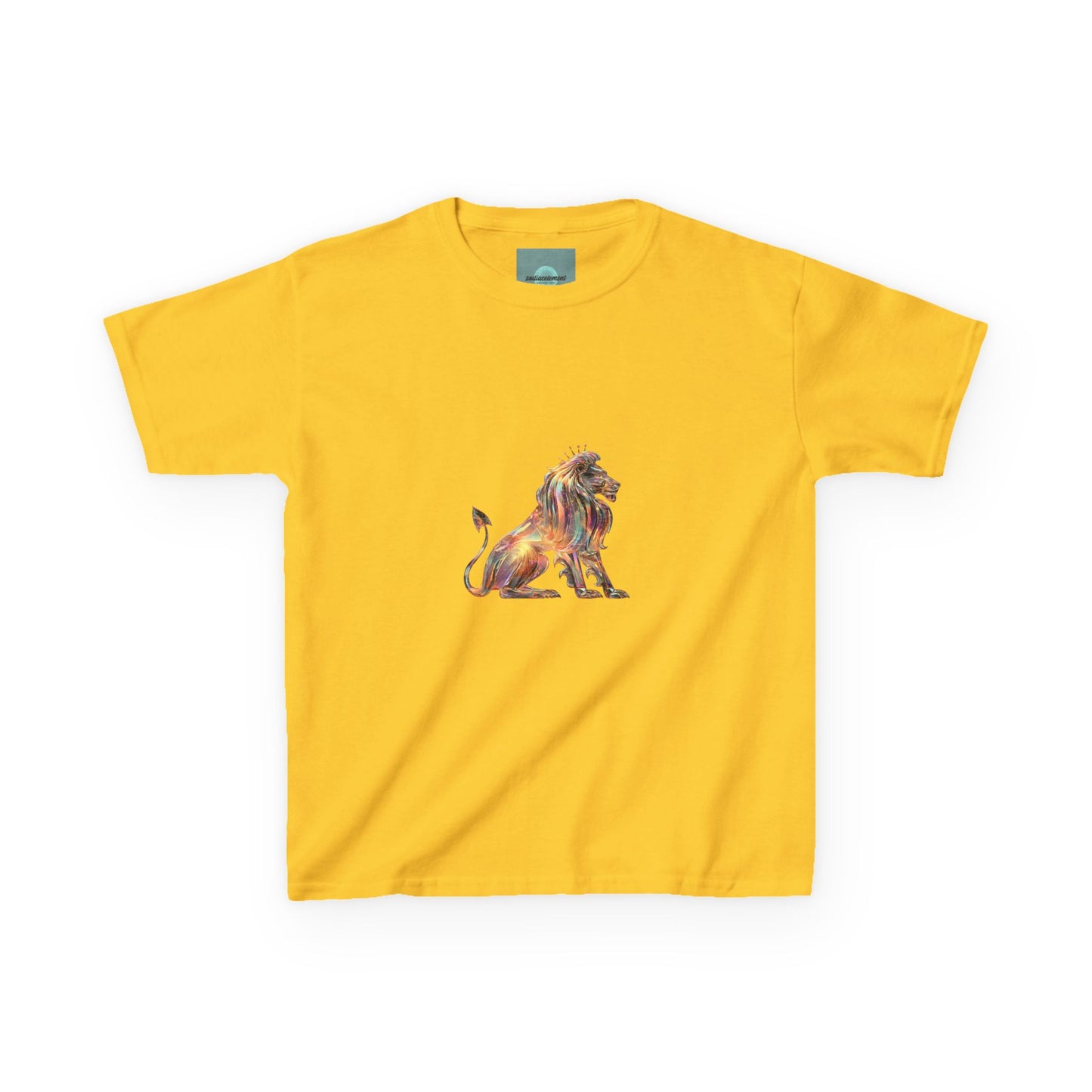 Colorful Lion Kids Heavy Cotton Tee, Fun Animal Shirt, Kids Graphic Tee, Birthday Gift, Cute Animal Apparel, Safari Style, Everyday Wear
