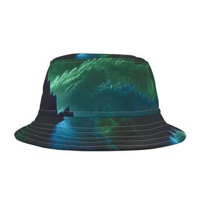 Earth Element Mountain Bucket Hat | Taurus Virgo Capricorn | Psychedelic Nature Design