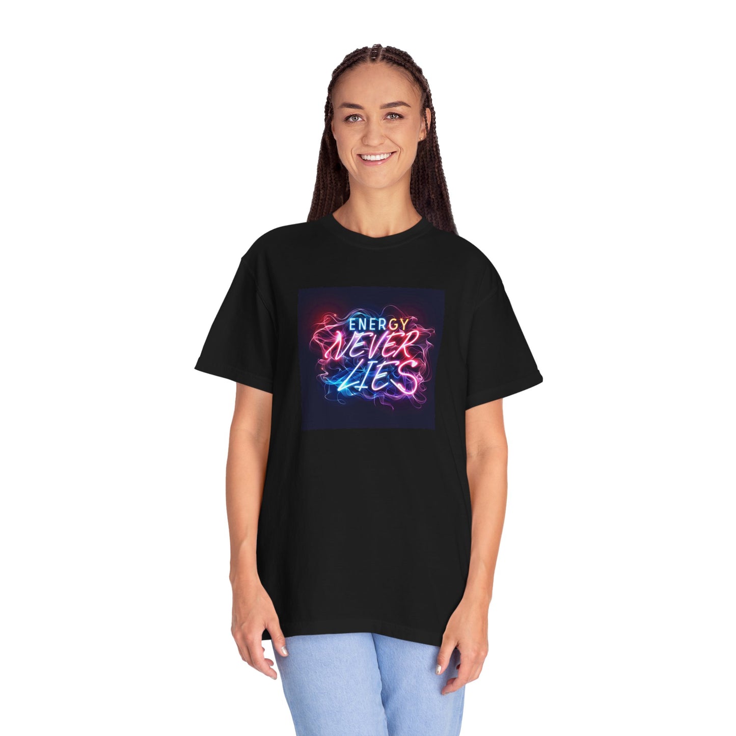 Energy Never Lies T-Shirt, Unisex Graphic Tee, Chill Vibe Shirt, Motivational Gift, Casual Wear, Everyday Humor Apparel