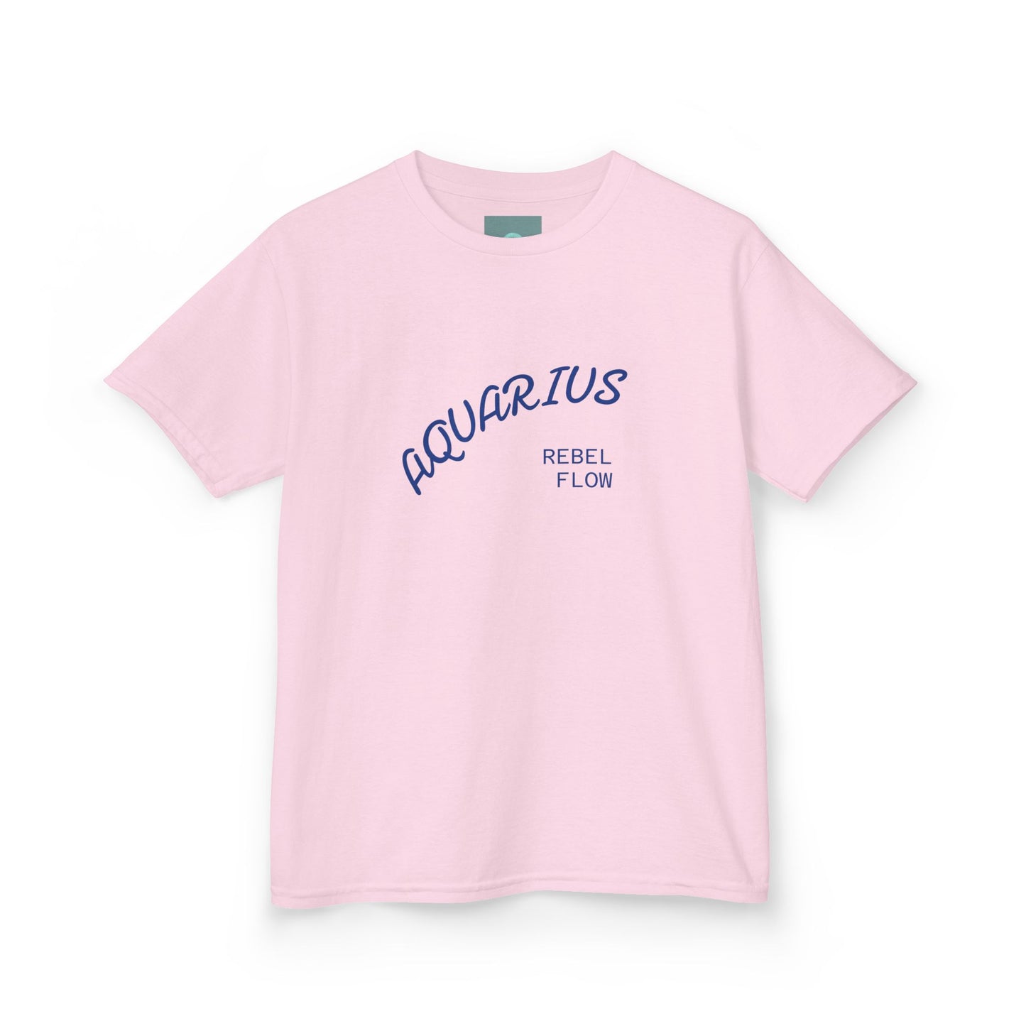 Air Element Aquarius Kids Tee | ♒ Cosmic Waves | Psychedelic Youth Shirt