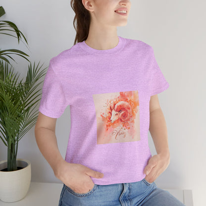 Aries Watercolor Tee, Aries Astrology Shirt, Unisex Zodiac Tee, Horoscope Gift, Astrology T-Shirt, Birthday Gift for Aries