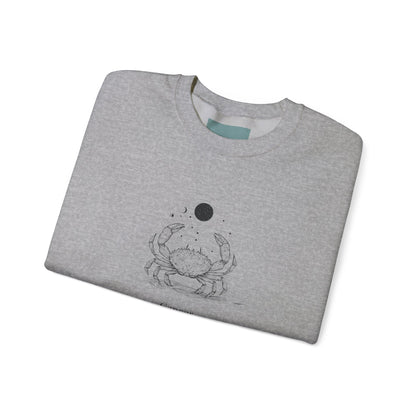 Charming Crab Graphic Sweatshirt - Cozy Unisex Crewneck for Casual Wear, Gift, Beach Lovers, Summer Vibe, Ocean Adventure