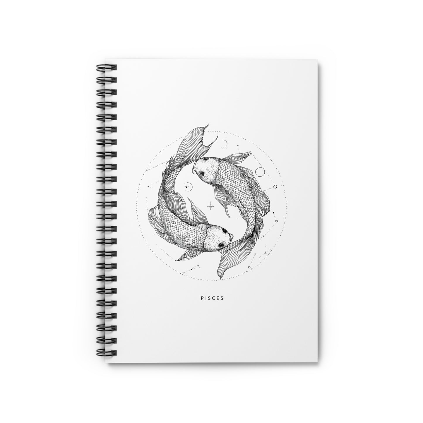 Pisces Spiral Notebook - Ruled Line, Zodiac Journal, Astrology Gift, Creative Writing, Note-Taking, Birthday Present