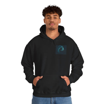Ocean Swirl Hoodie | Unisex Heavy Blend Sweatshirt, Cozy Casual Wear, Beach Lover Gift, Graphic Hoodie, Trendy Fashion