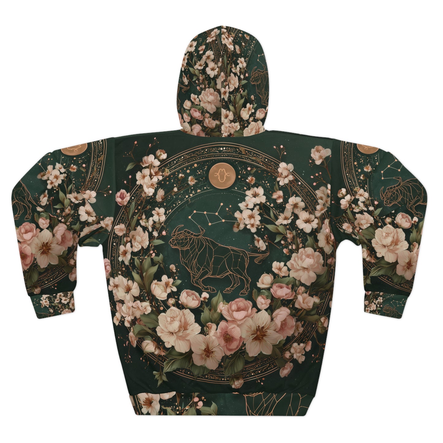 Floral Lion Design Pullover Hoodie, Cozy Unisex Sweatshirt, Nature Lovers Gift, Casual Wear, Birthday Present, Unique Apparel