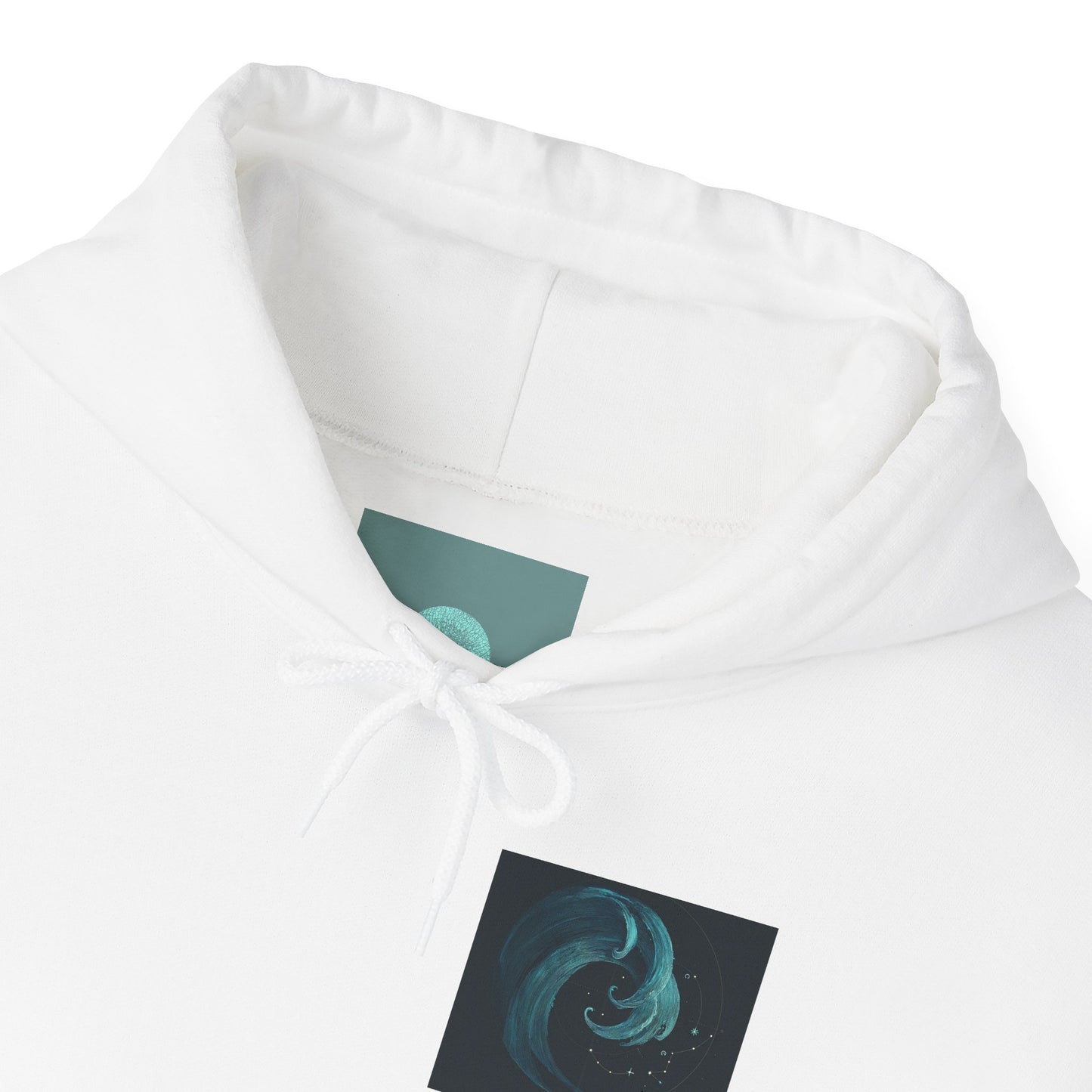 Ocean Swirl Hoodie | Unisex Heavy Blend Sweatshirt, Cozy Casual Wear, Beach Lover Gift, Graphic Hoodie, Trendy Fashion