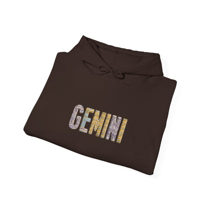 Gemini Zodiac Sweatshirt, Astrology Gift for Birthdays, Astrology Hooded Sweatshirt, Star Sign Apparel, Unisex Astrology Hoodie