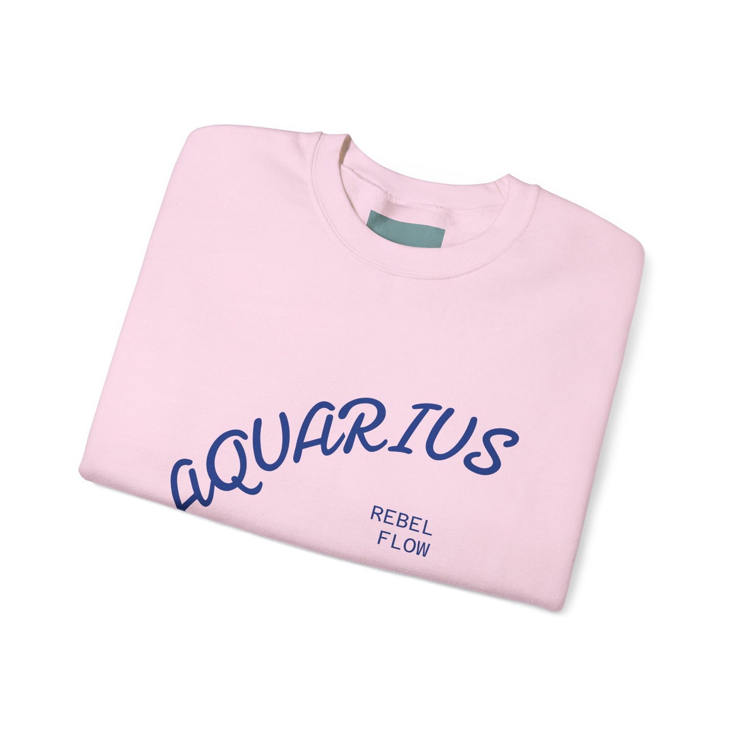 Air Element Aquarius Crewneck Sweatshirt | ♒ Rebel Flow | Psychedelic Zodiac Apparel