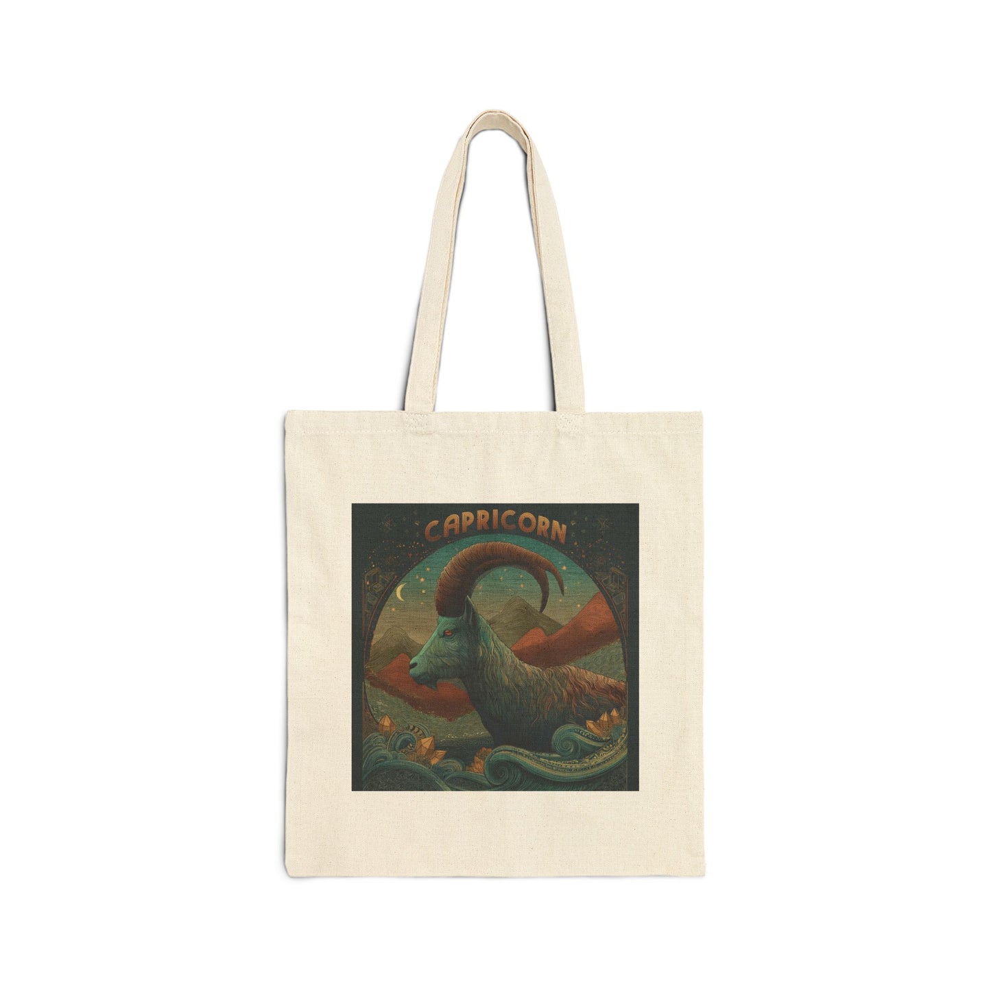 Capricorn Zodiac Tote Bag - Eco-Friendly Canvas, Astrological Gift, Astrology Lover's Accessory, Horoscope Tote, Astrology Art
