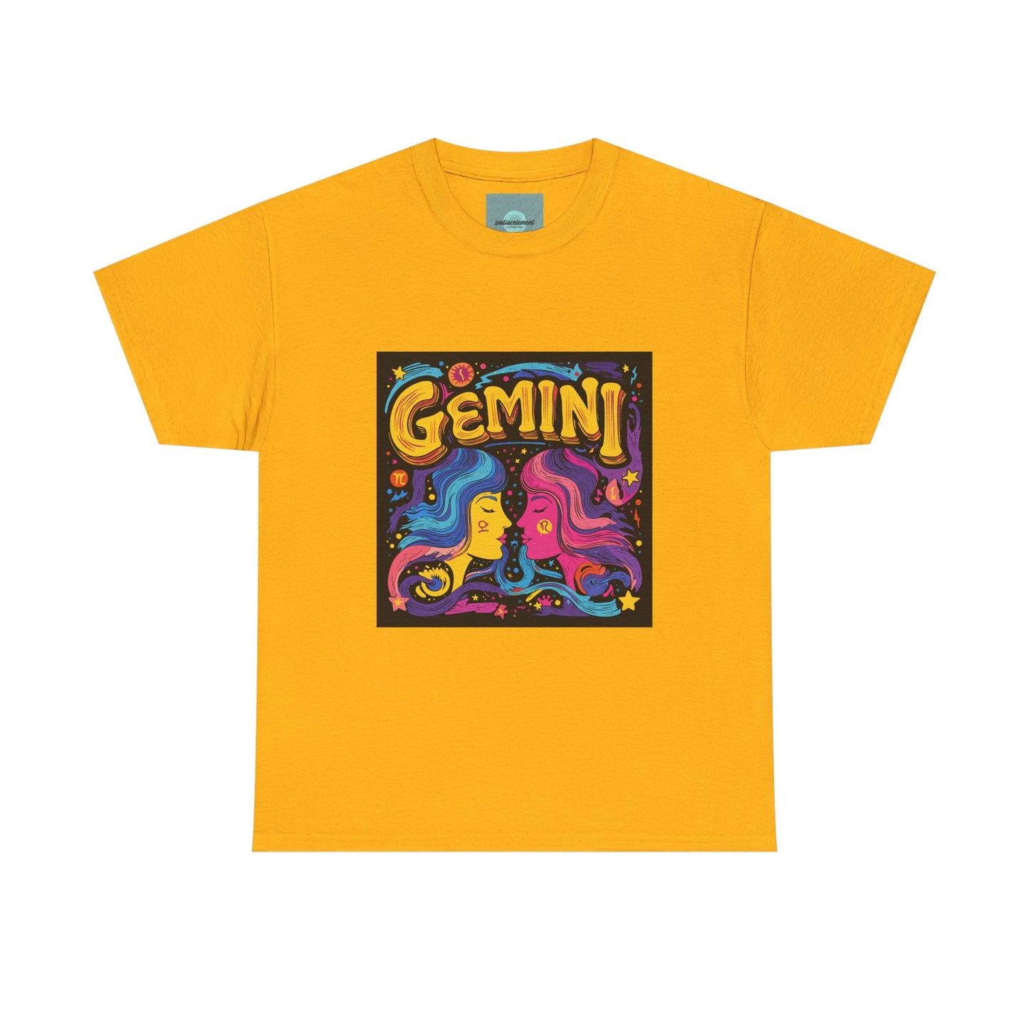 Gemini Unisex Heavy Cotton Tee - Celebrate Your Zodiac Sign, Astrology Shirt, Horoscope Gift, Stylish Graphic Tee, Birthday Gift