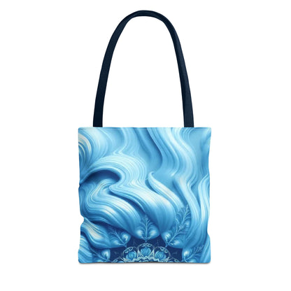 Water Element Serene Ocean Waves Tote Bag - Elemental Flow Eco-Friendly Bag, Aquatic Energy Gift, Celestial Ocean Design