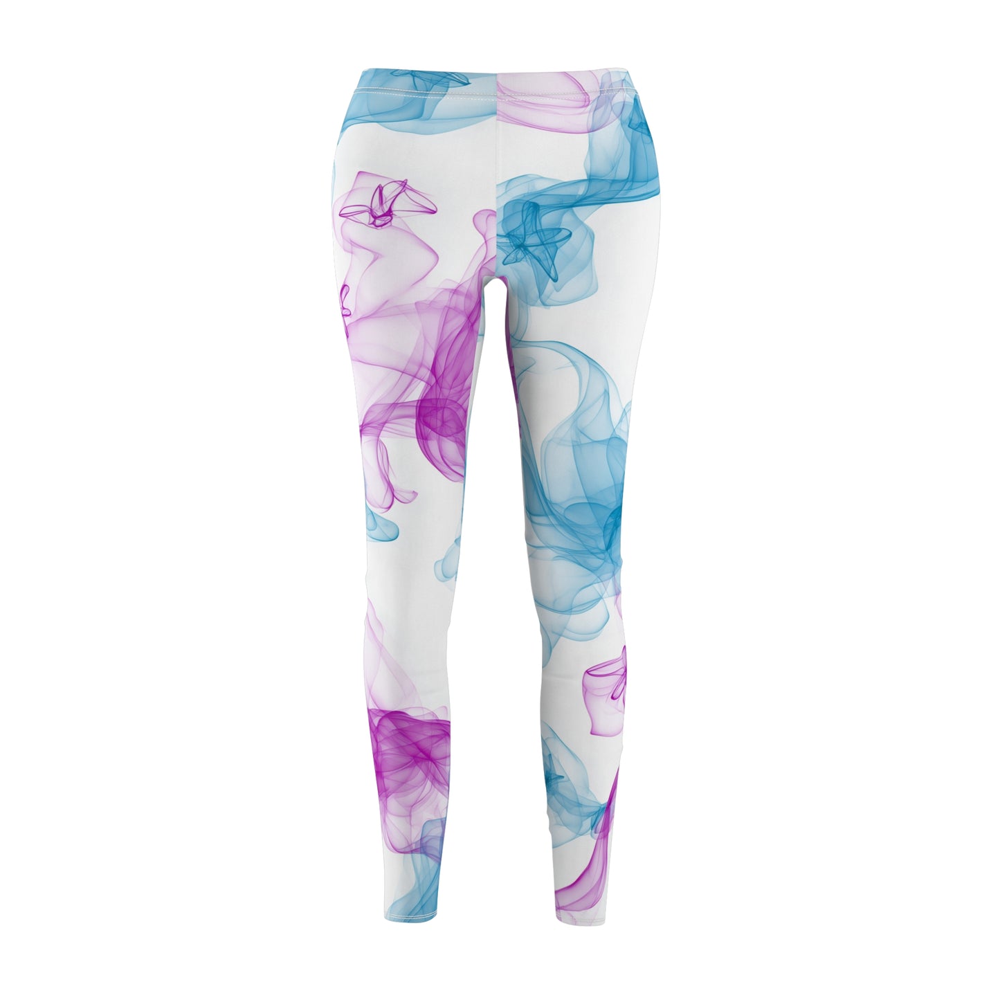 Stylish Women's Yoga Leggings with Smoke Design, Casual Wear, Fitness Apparel, Gift for Her, Active Lifestyle