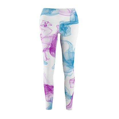 Stylish Women's Yoga Leggings with Smoke Design, Casual Wear, Fitness Apparel, Gift for Her, Active Lifestyle