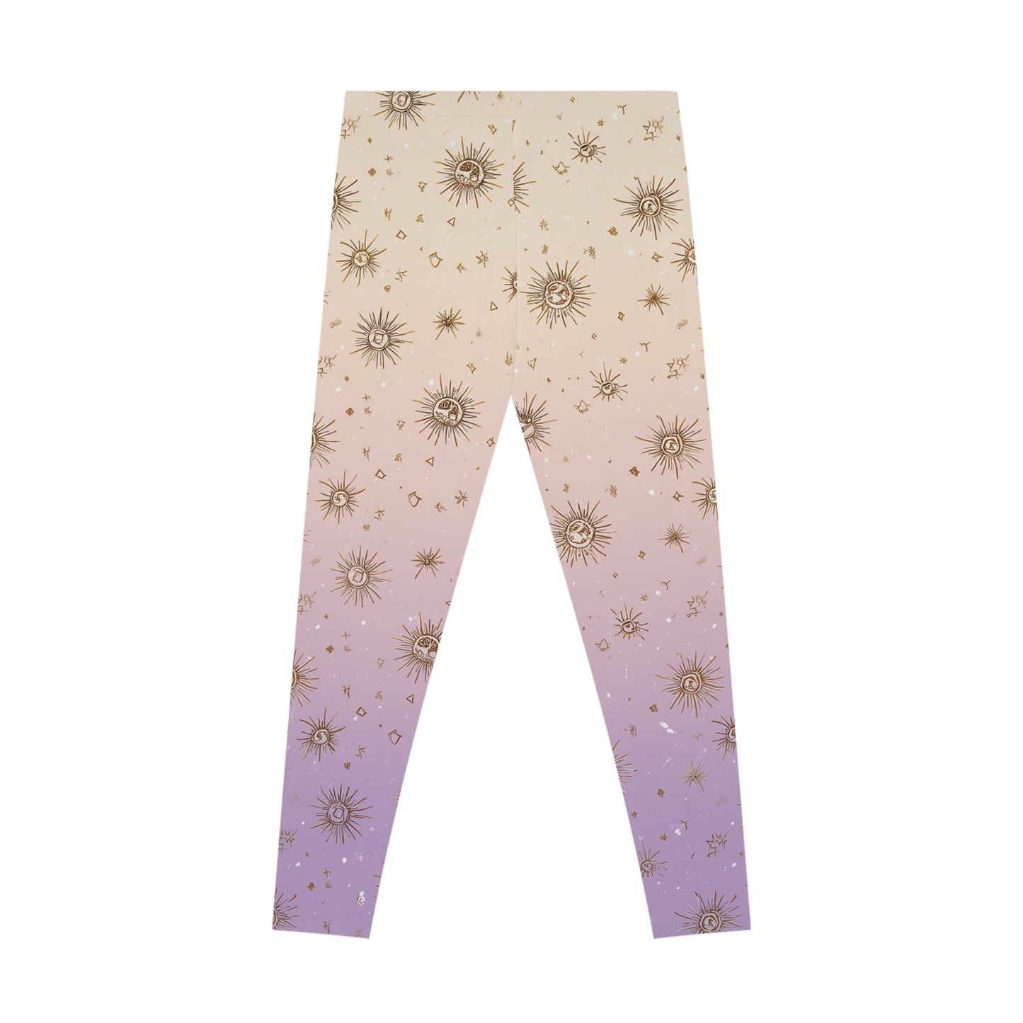 Celestial Stretchy Leggings - Cosmic Print, Yoga Pants, Activewear, Fitness Wear, Astrology Leggings