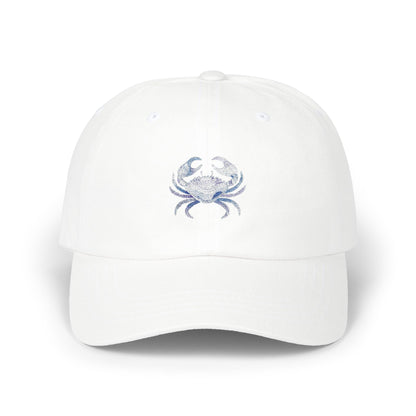 Crab Embroidered Classic Dad Cap | Casual Beach Hat, Summer Accessory, Gift for Fathers, Fisherman Cap, Stylish Sun Protection