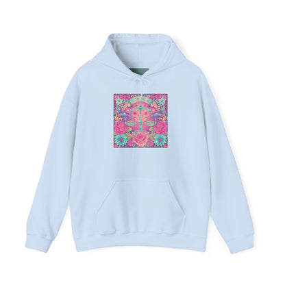 Colorful Floral Sweatshirt - Cozy Unisex Pullover for Spring, Fashionable Hoodie, Gift for Her, Boho Style, Casual Outfit