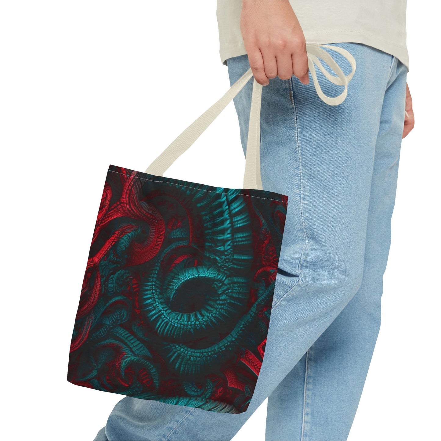 Fire Element Aries Tote Bag | ♈ Mystical Swirl | Psychedelic Carryall