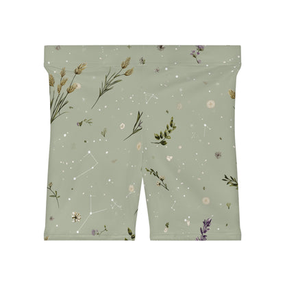 Floral Biker Shorts, Women's Athletic Wear, Yoga Shorts, Summer Fashion, Comfy Workout Shorts, Perfect for Festivals