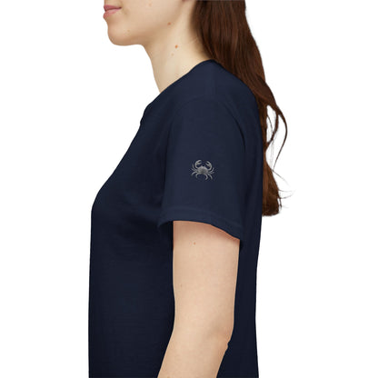 Cosmic Crab Unisex Heavy Cotton Tee - Perfect for Astrology Lovers, Comfortable Casual Wear, Gift for Birthdays and Holidays