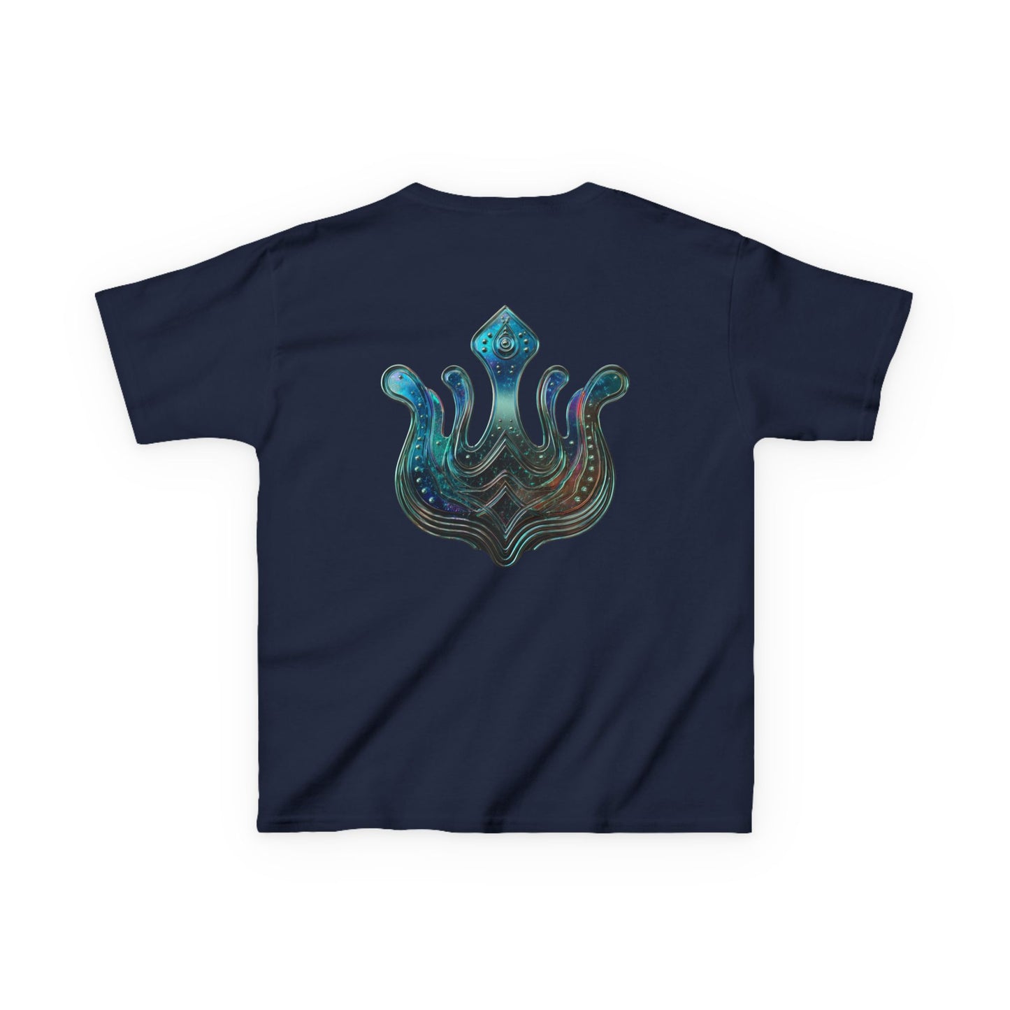 Air Element Aquarius Kids Tee | ♒ Cosmic Waves | Psychedelic Youth Shirt