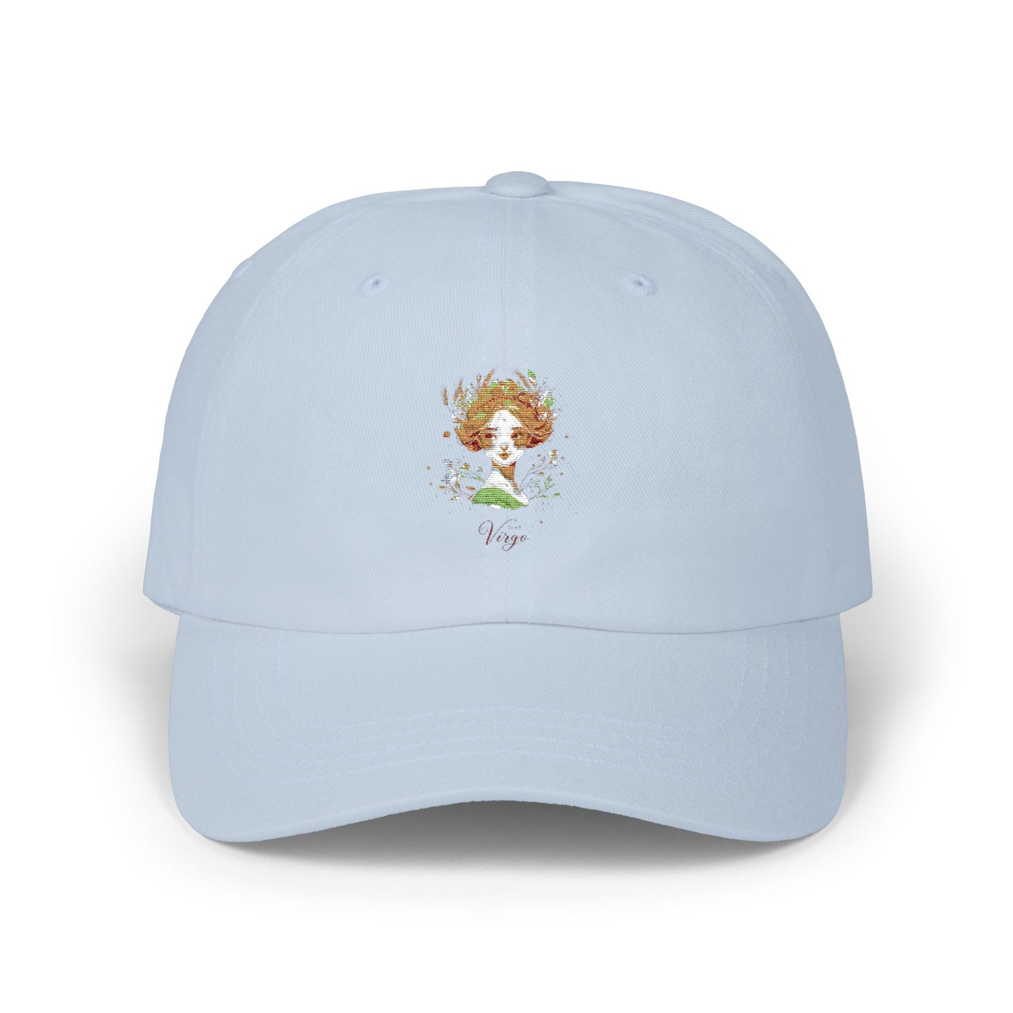 Classic White Dad Cap with Floral Design, Unisex Cap, Gift for Dad, Casual Wear, Summer Accessory, Adjustable Cap