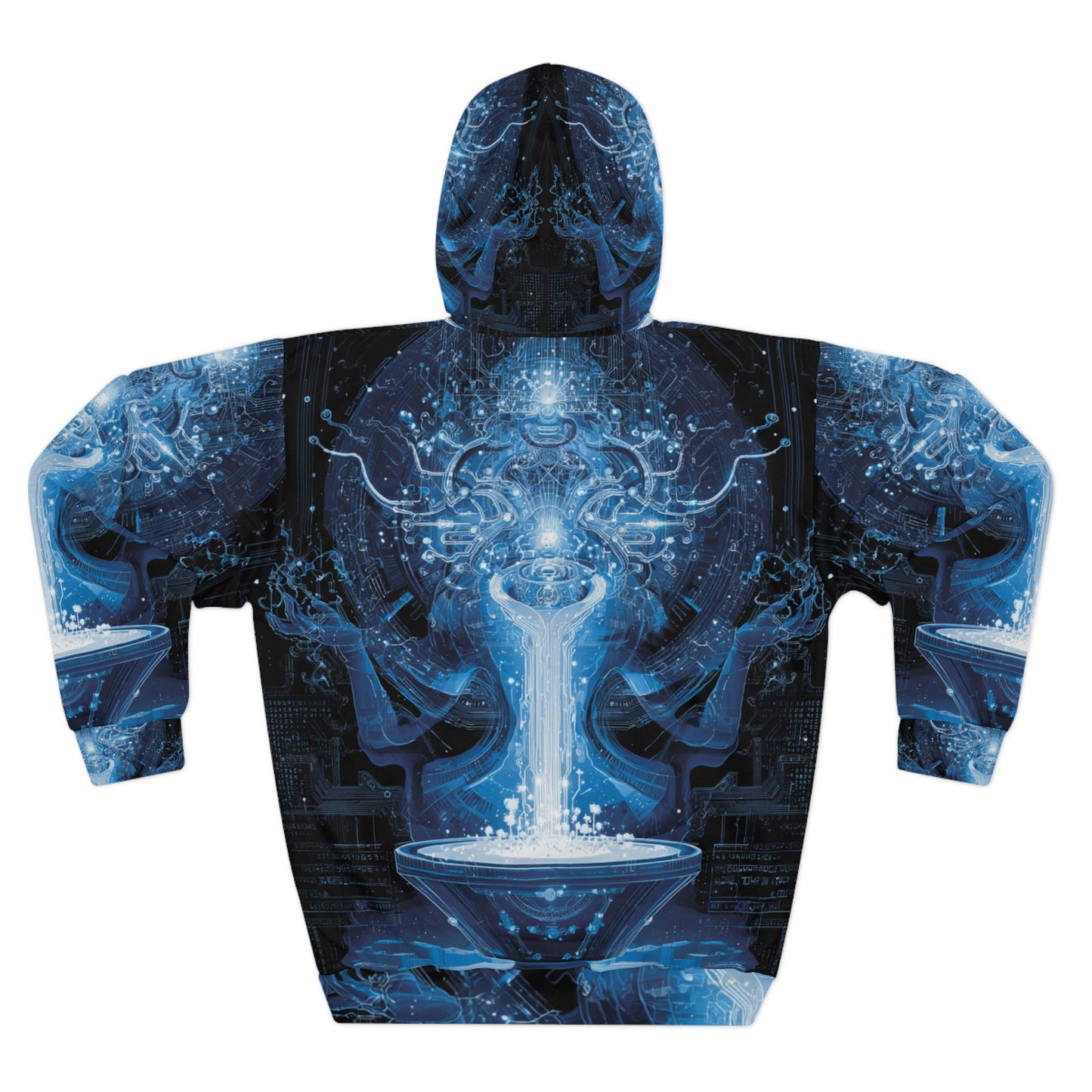 Aquarius Water Bearer Mystical Blue Energy Hoodie - Zodiac Air Element Pullover, Astrology Gift, Celestial Innovation Design