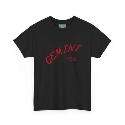 Gemini Curiosity Tee | Unisex Heavy Cotton Shirt for Astrology Lovers, Zodiac Gift, Birthday Apparel, Casual Wear, Unique Graphic Tee