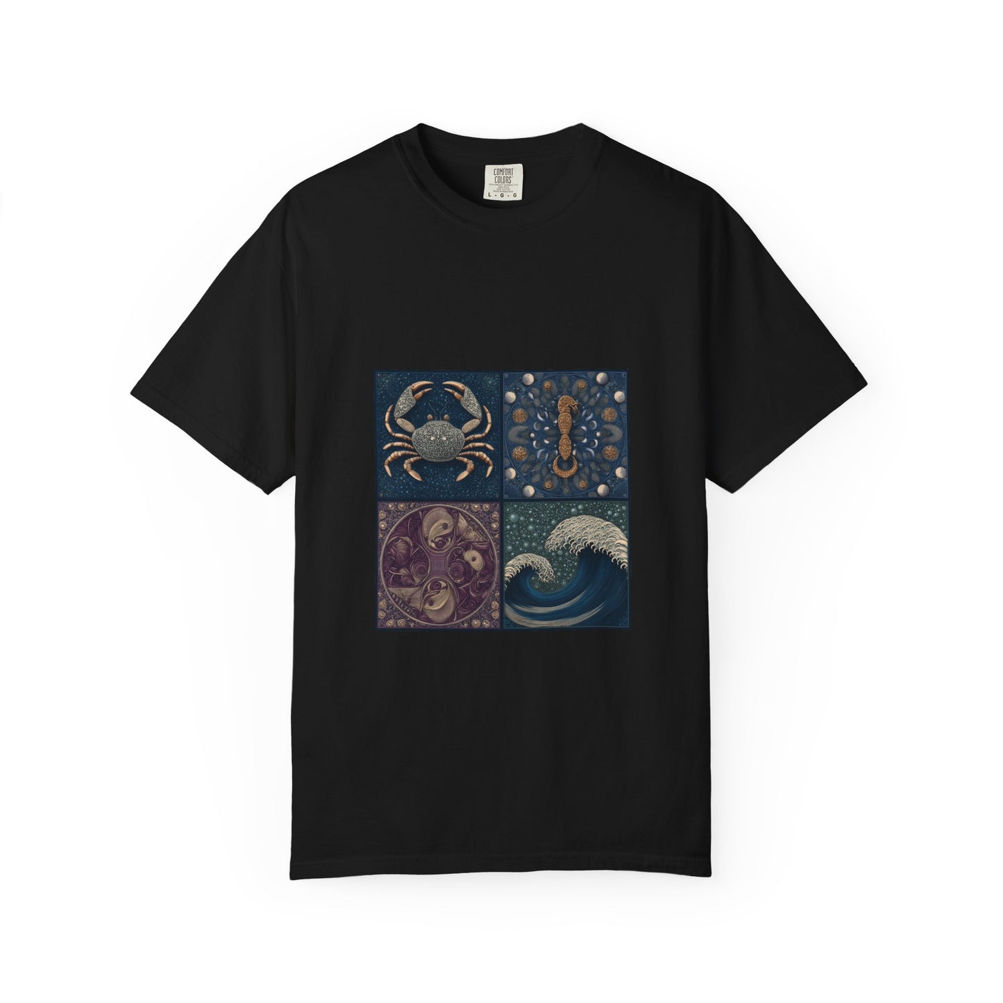 Ocean-Inspired Graphic T-Shirt for Nature Lovers, Beach Vibes, Summer Apparel, Astrology Gift, Unisex Casual Wear
