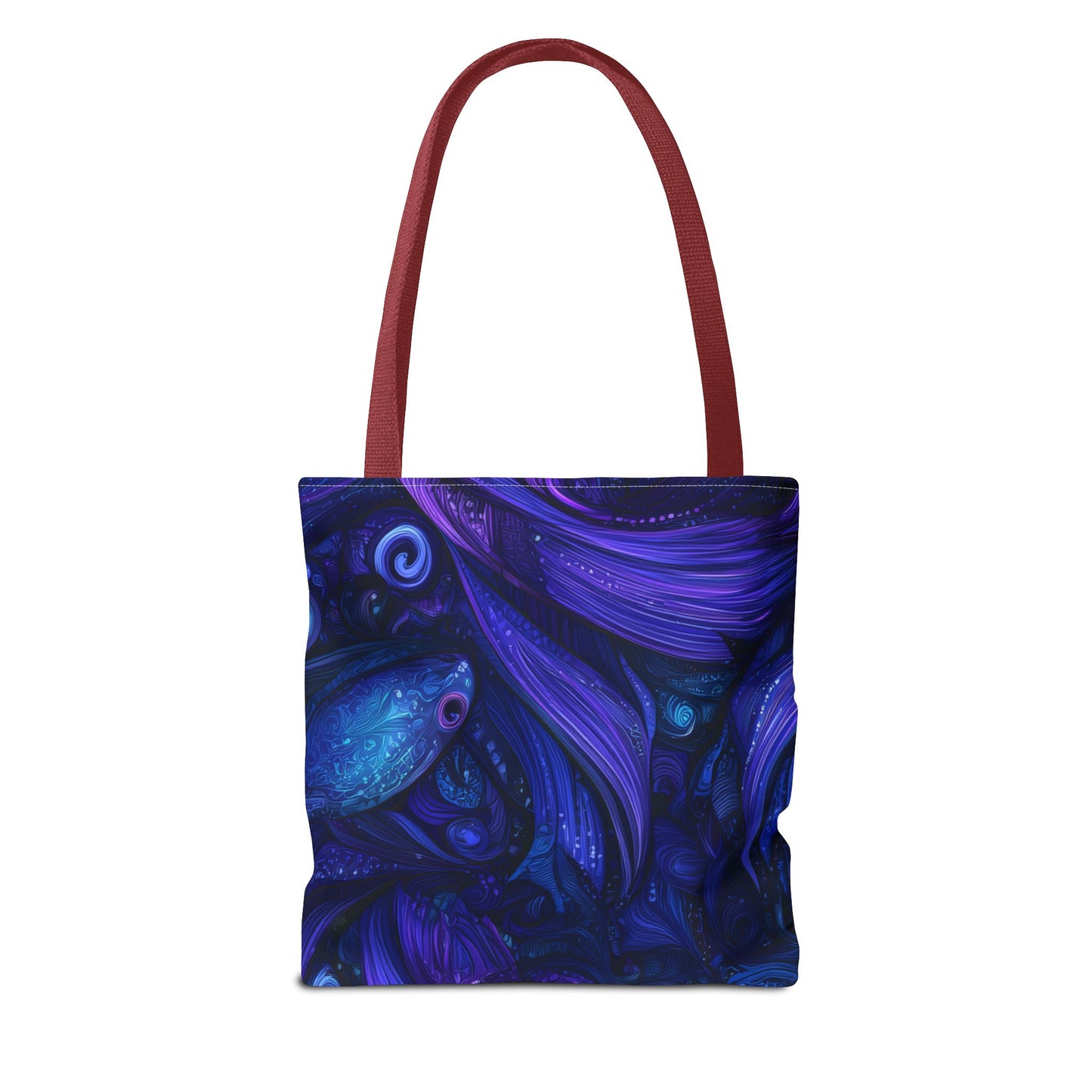 Mystical Fish Tote Bag, Bohemian Shoulder Bag, Eco-Friendly Shopping Bag, Art Lover Gift, Beach Bag, Colorful AOP Bag