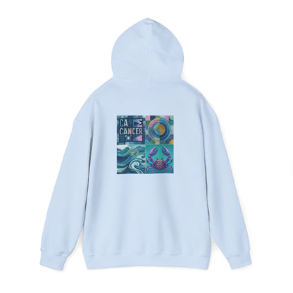 Cancer Awareness Hooded Sweatshirt, Unisex Hoodie, Supportive Gift, Comfortable Sweatshirt, Empowerment Apparel, Zodiac Print