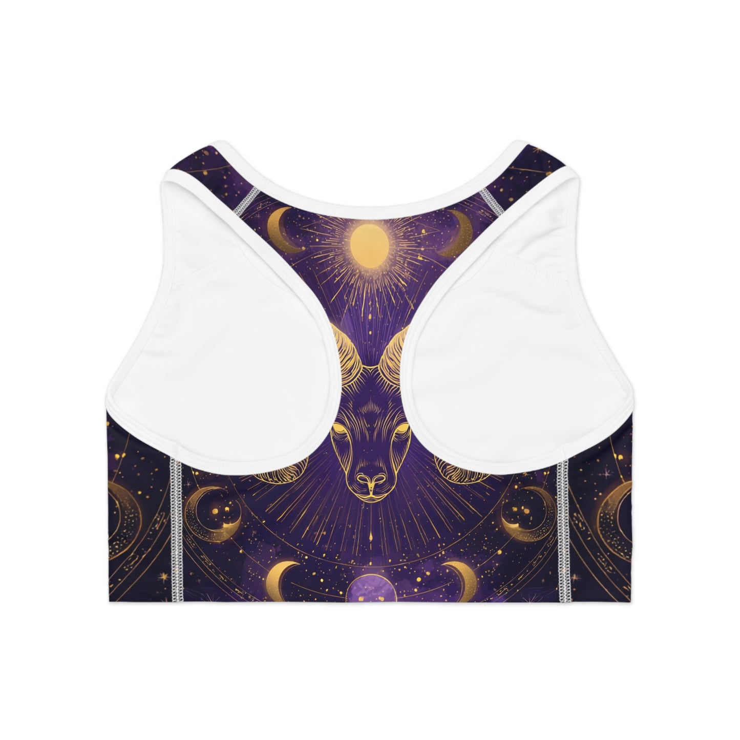 Celestial Aries Sports Bra, Workout Top, Activewear, Gym Gear, Zodiac Apparel, Astrology Gift