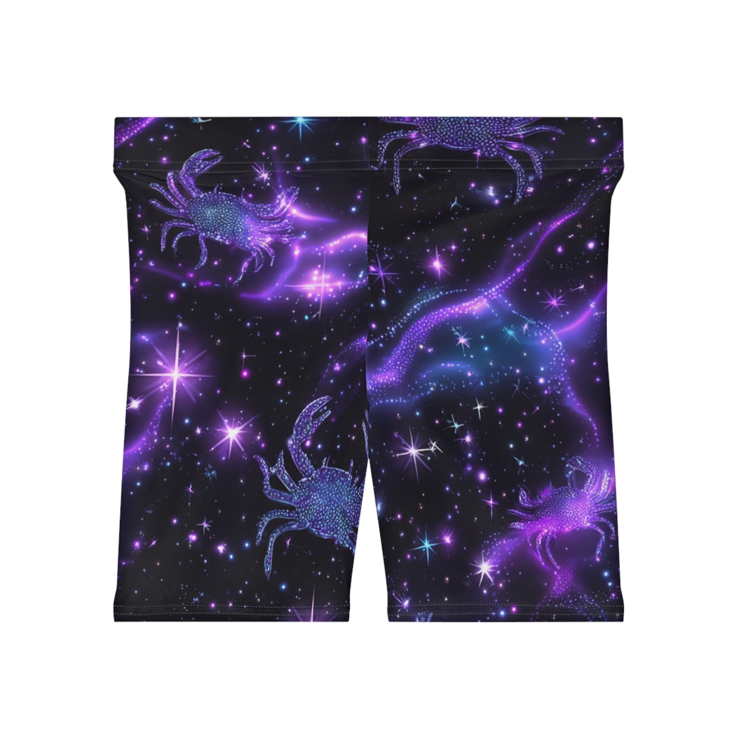 Cosmic Biker Shorts for Women - Astrology-Inspired, Stylish Activewear, Gym Shorts, Summer Fashion, Starry Nights, Zodiac Collection