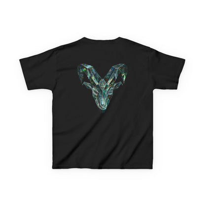 Earth Element Capricorn Kids Tee | ♑ Mountain Ram | Psychedelic Youth Shirt