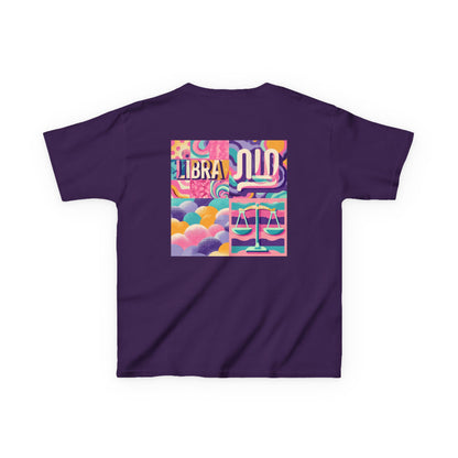 Colorful Libra Kids Tee - Perfect Birthday Gift, Astrology Tee, Zodiac Apparel, Fun Kids Wear, Cute Graphic Shirt, Libra Season