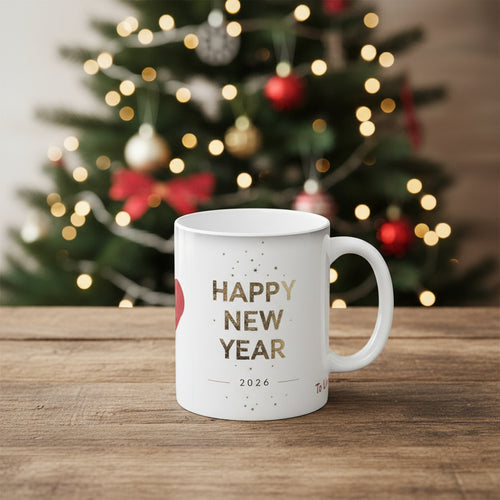 Happy New Year 2026 Magic Mug — Personalized Celebration Coffee Cup
