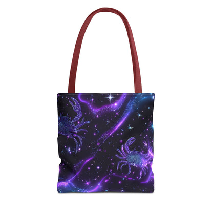 Water Element Cancer Tote Bag | ♋ Cosmic Crab | Psychedelic Shopping Bag