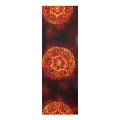 Fire Element Yoga Mat | Aries Leo Sagittarius | Psychedelic Foam Mat
