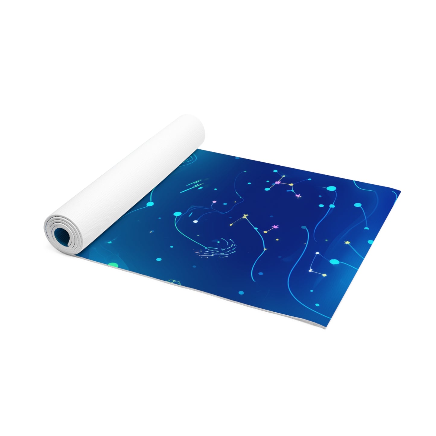 Galactic Foam Yoga Mat - Starry Night Design, Exercise, Meditation, Gift for Yogis, Home Decor, Self-Care, Cosmic Vibes