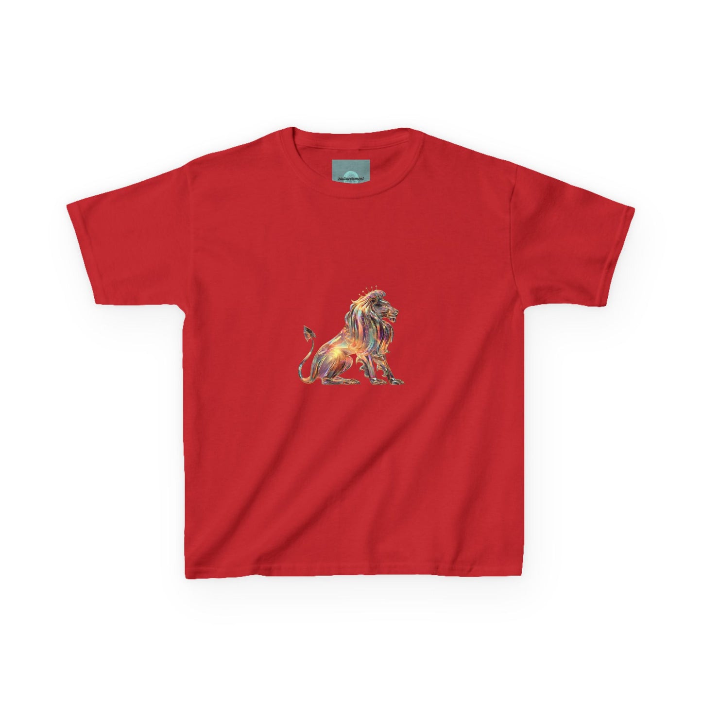 Colorful Lion Kids Heavy Cotton Tee, Fun Animal Shirt, Kids Graphic Tee, Birthday Gift, Cute Animal Apparel, Safari Style, Everyday Wear