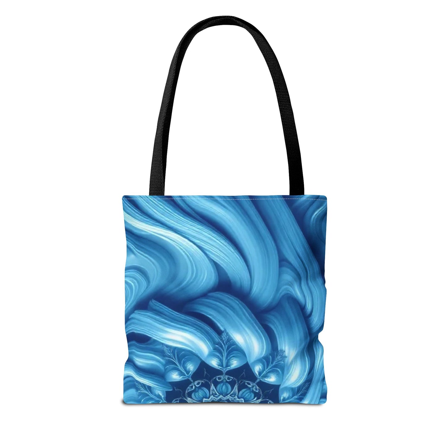 Water Element Serene Ocean Waves Tote Bag - Elemental Flow Eco-Friendly Bag, Aquatic Energy Gift, Celestial Ocean Design