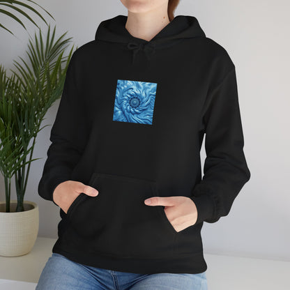 Ocean Swirl Hoodie - Cozy Unisex Sweatshirt for Artsy Souls, Perfect for Gift-Giving, Relaxation, and Casual Wear