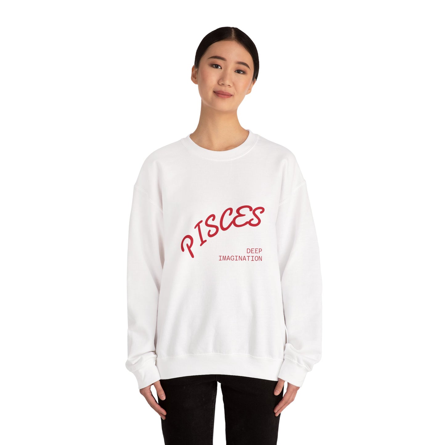 Water Element Pisces Crewneck Sweatshirt | ♓ Mystical Fish | Psychedelic Zodiac Apparel